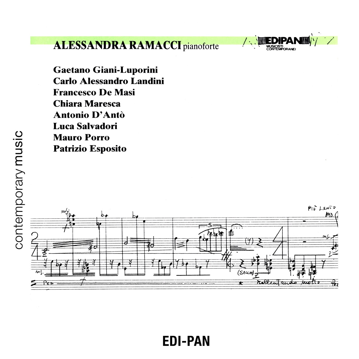 Contemporary Piano Music: Alessandra Ramacci by Alessandra Ramacci album cover