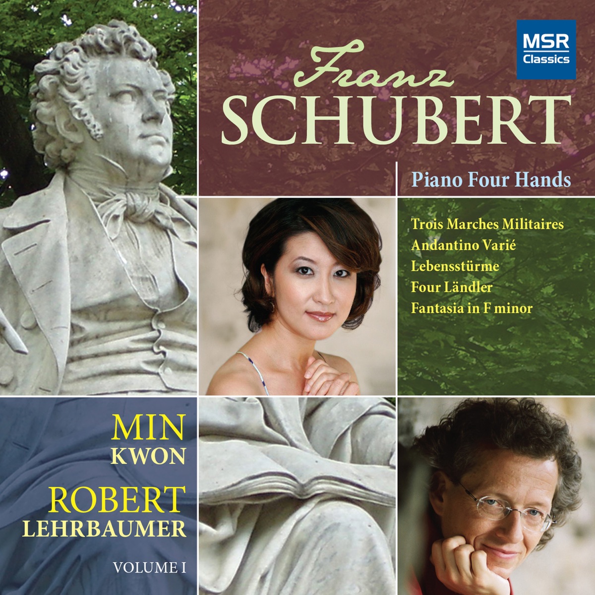 Schubert: Music for Piano Four Hands by Min Kwon & Robert Lehrbaumer album cover