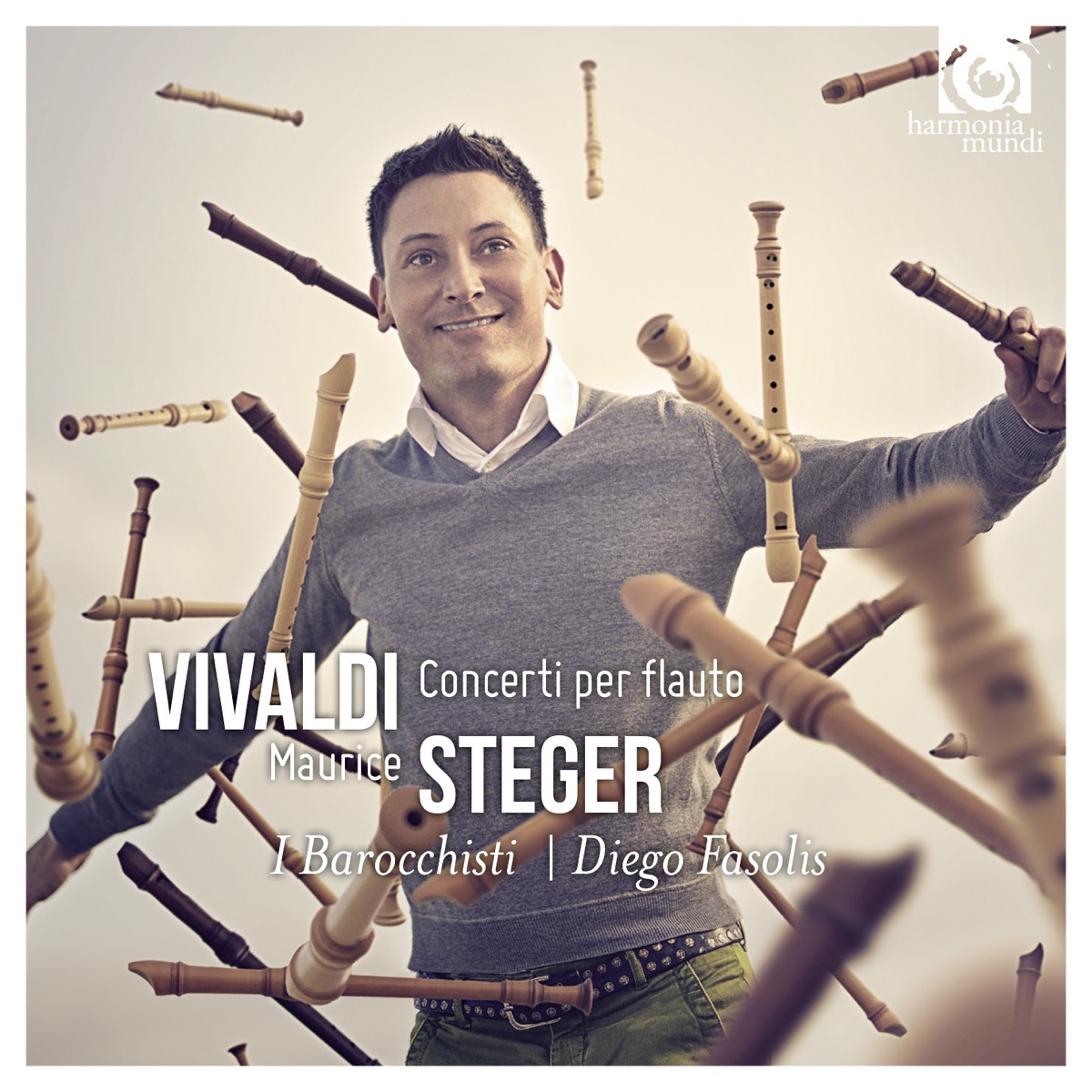 Vivaldi: Concerti per flauto by Maurice Steger, I Barocchisti & Diego Fasolis album cover