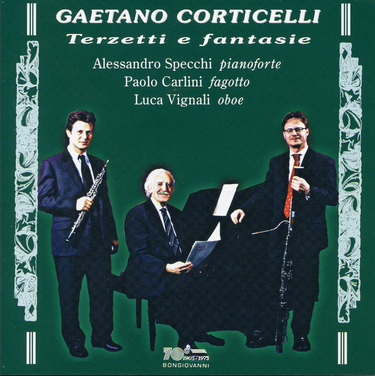 Gaetano Corticelli: Terzetti e fantasie by Paolo Carlini, Alessandro Specchi & Luca Vignali album cover