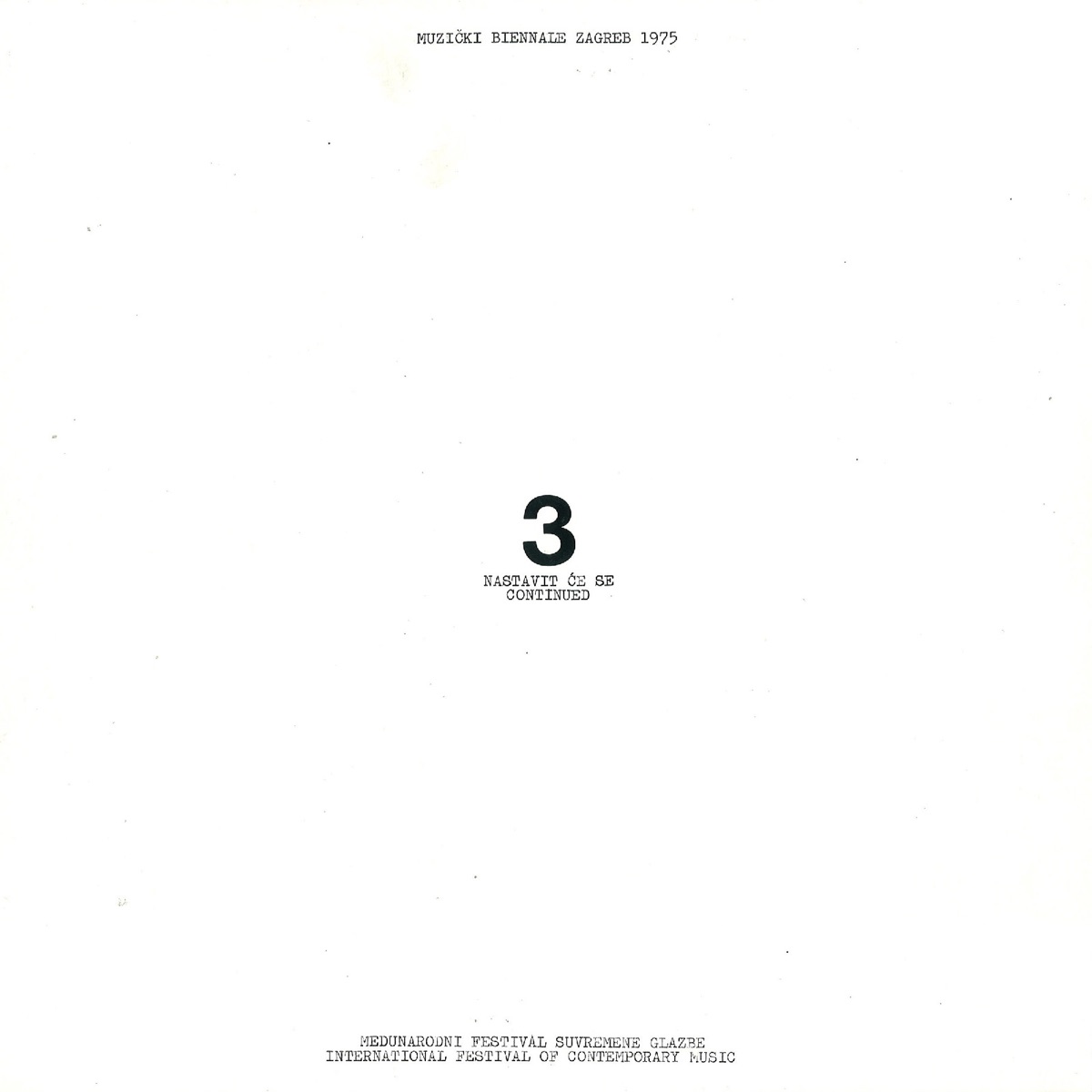 Muzički Biennale Zagreb 1975 - 3 by Ruben Radica, Zagrebački Duhački Kvintet, American Brass Quintet & Ensemble 2e2m album cover