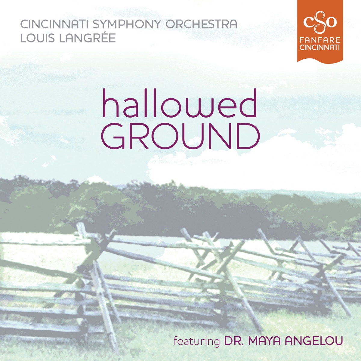 Hallowed Ground by Cincinnati Symphony Orchestra & Maya Angelou album cover