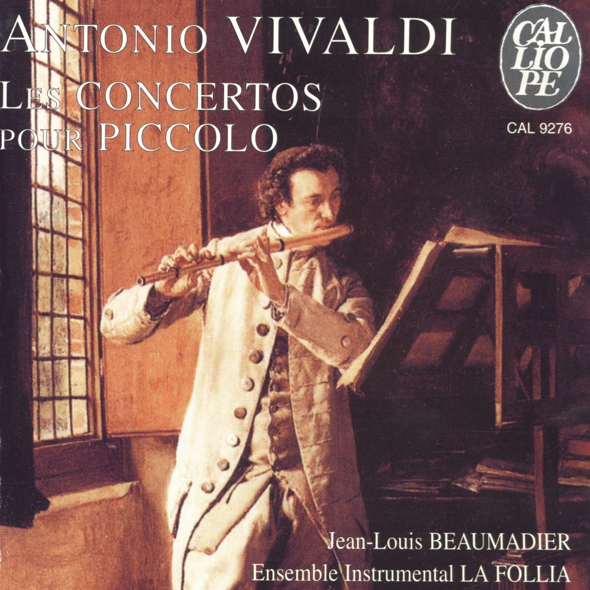 Vivaldi: Les concertos pour piccolo by Jean-Louis Beaumadier, Christophe Poiget & Ensemble Instrumental La Follia album cover