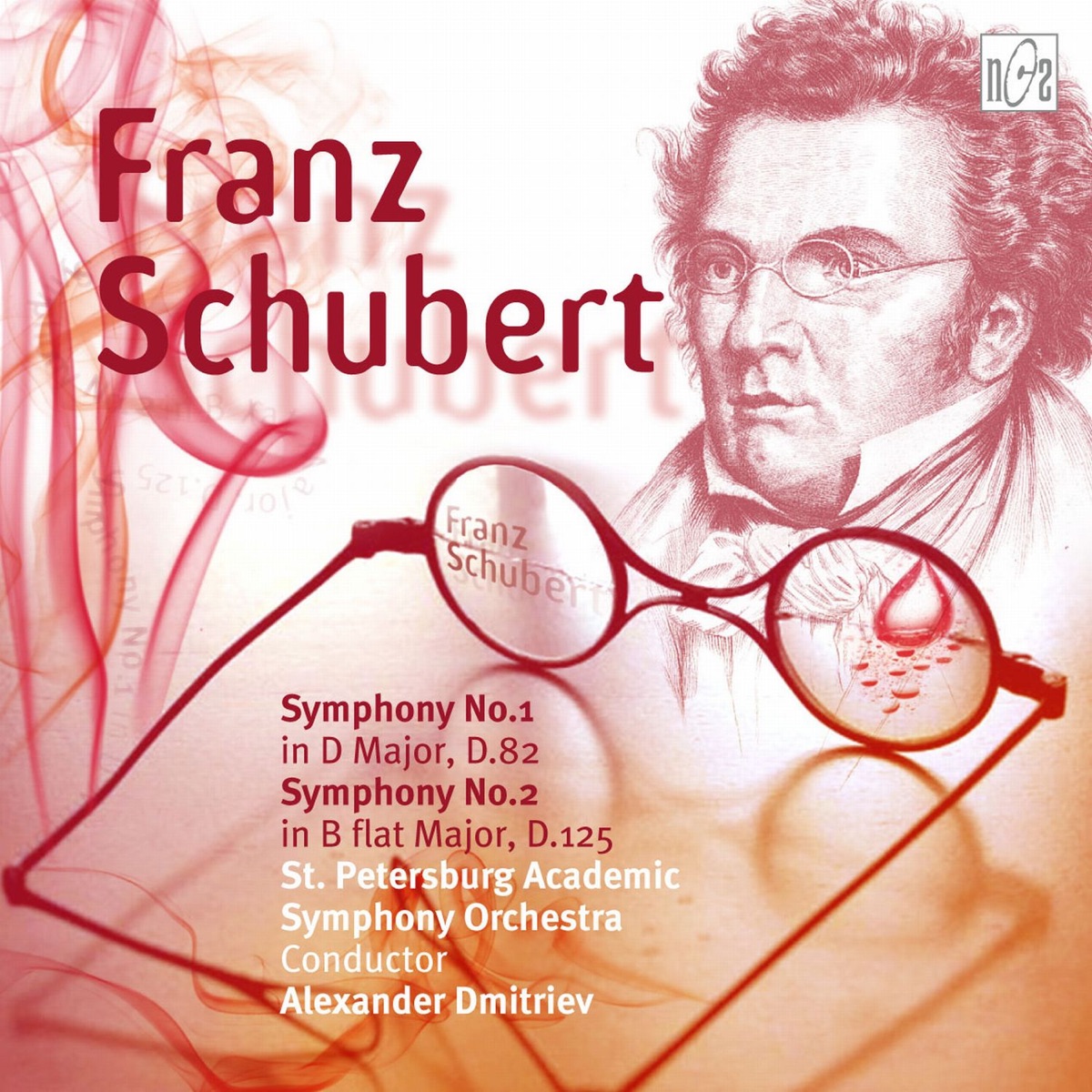 Schubert: Symphony No.1 in D Major, D.82 - Symphony No.2 in B-Flat Major, D.125 by Petersburg Academic Simphony Orchestra & Alexander Dmitriev album cover