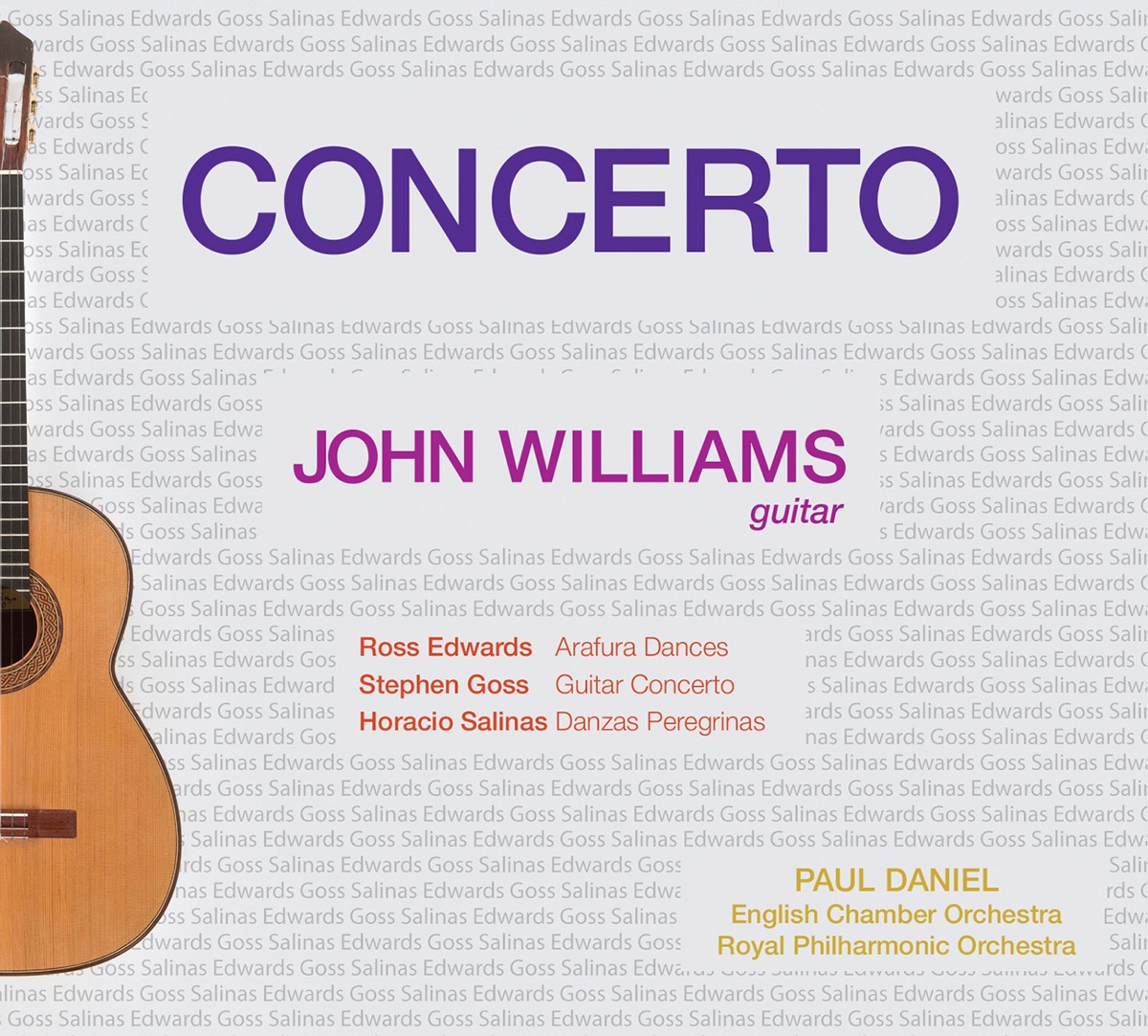 Concerto by John Williams, Paul Daniel, English Chamber Orchestra & Royal Philharmonic Orchestra album cover