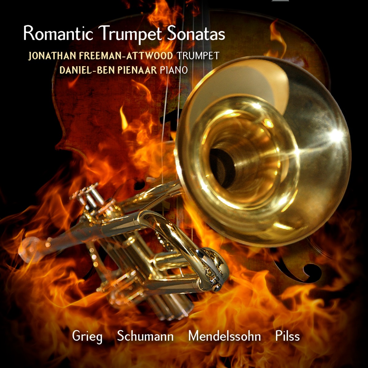 The Romantic Trumpet by Jonathan Freeman-Attwood & Daniel-Ben Pienaar album cover