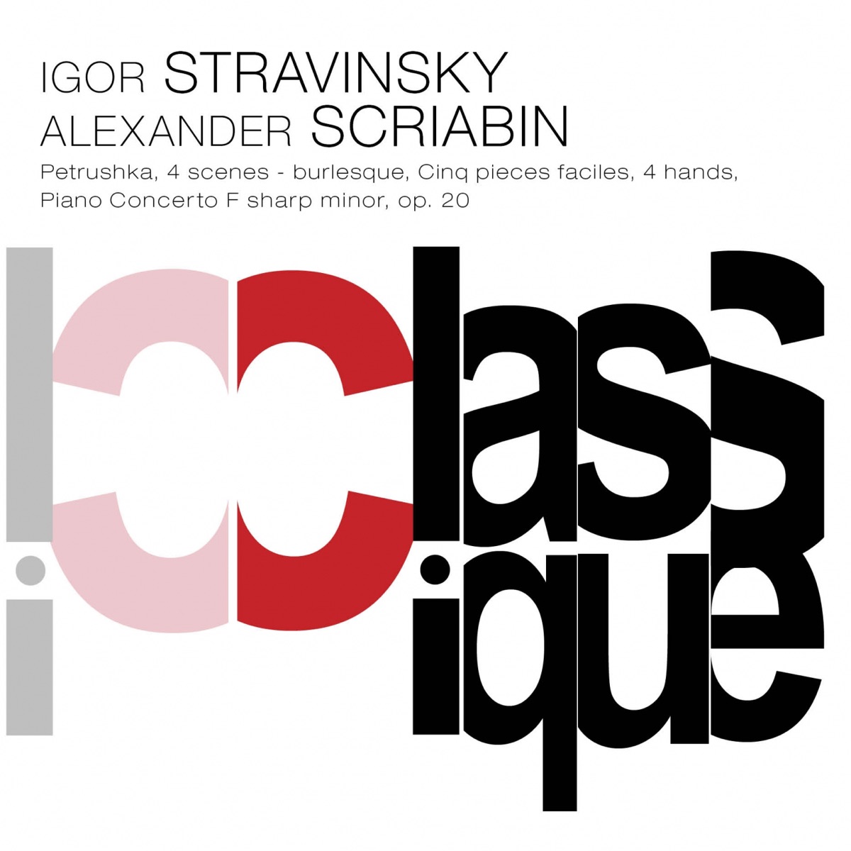 Stravinsky: Petruska, 5 Easy Pieces - Scriabin: Piano Concerto, Op. 20 by Genadi Cherkasov, Moscow RTV-Symphony Orchestra & Moscow Symphony Orchestra album cover