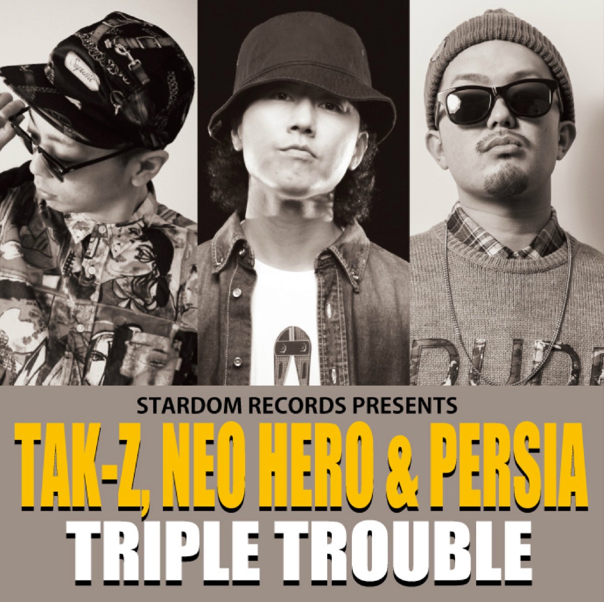 TRIPLE TROUBLE - Single by TAK-Z, NEO HERO & PERSIA album cover