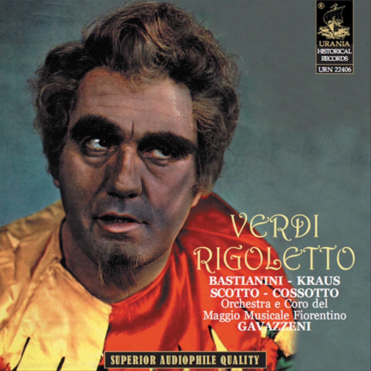 Rigoletto by Ettore Bastianini, Alfredo Kraus, Renata Scotto, Orchestra del Maggio Musicale Fiorentino, Coro del Maggio Musicale Fiorentino & Gianandrea Gavazzeni album cover