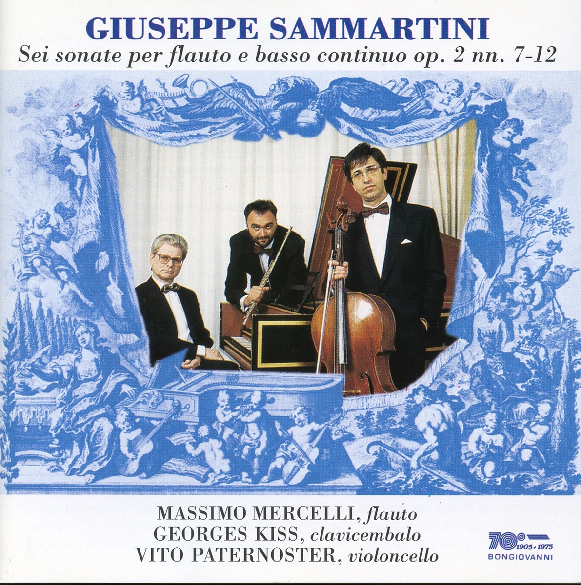 Sammartini: Flute Sonatas, Op. 2 Nos. 7-12 by Massimo Mercelli, Vito Paternoster & Georges Kiss album cover
