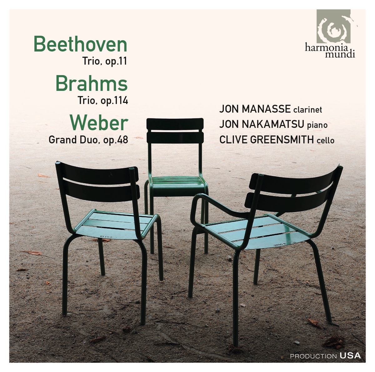 Beethoven, Brahms, Weber: Trios & Duo by Jon Manasse, Jon Nakamatsu & Clive Greensmith album cover