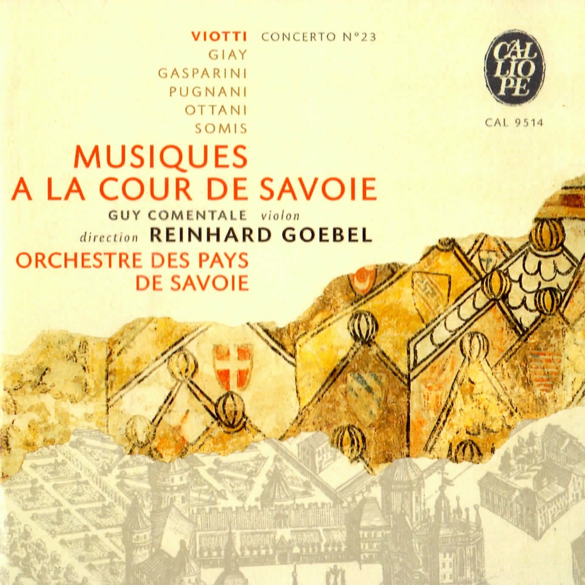 Musiques à la cour de Savoie by Guy Comentale, Reinhard Goebel & Orchestre des Pays de Savoie album cover