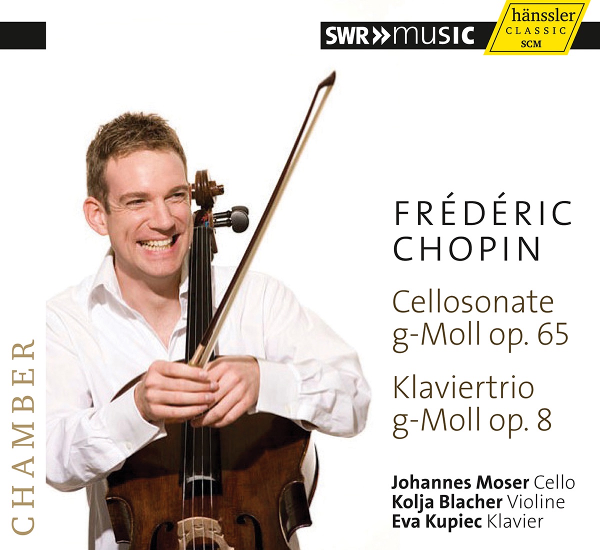 Chopin: Cello Sonata & Piano Trio by Johannes Moser, Kolja Blacher & Ewa Kupiec album cover