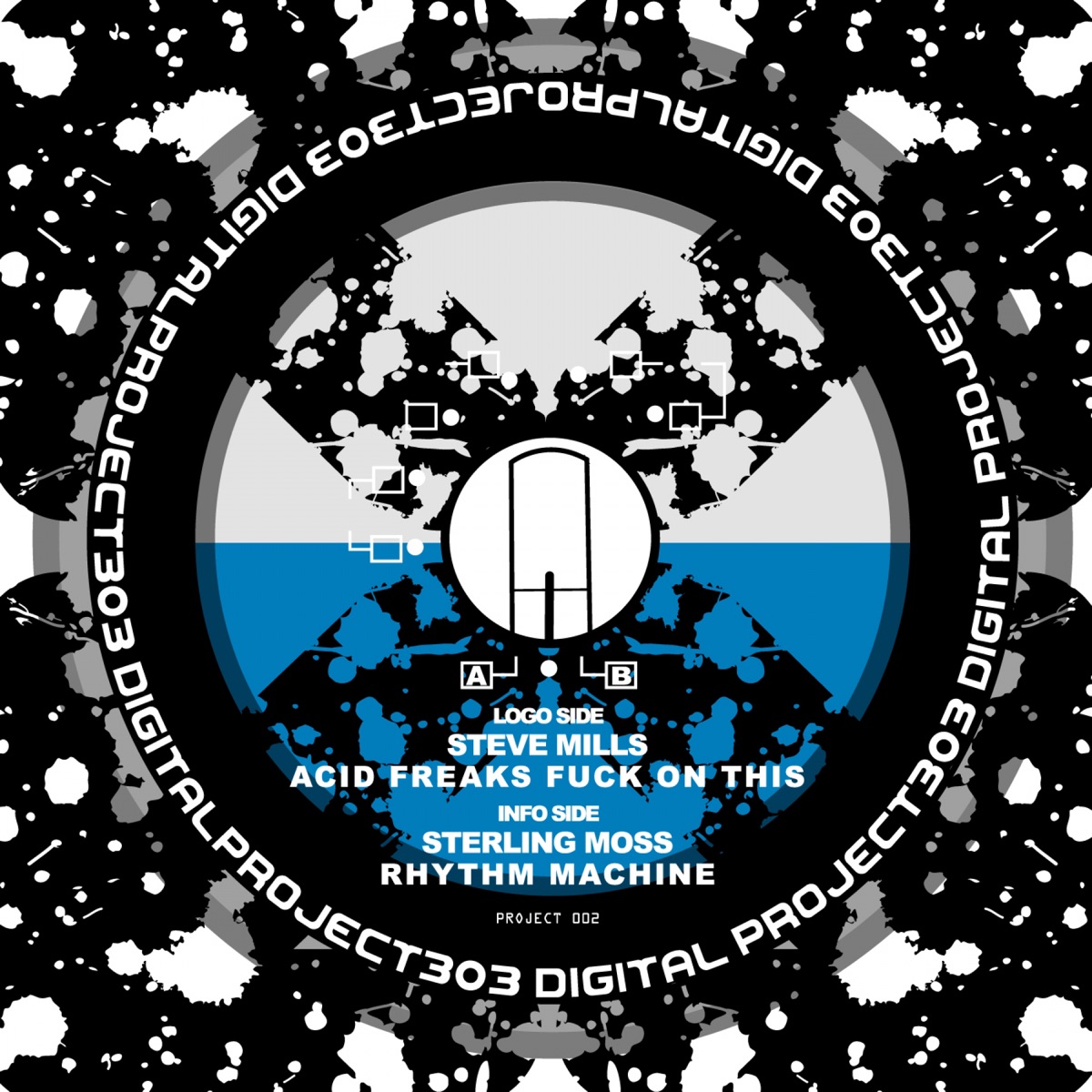 Acid Freaks F**k On This / Rhythm Machine - Single by Steve Mills & Sterling Moss album cover