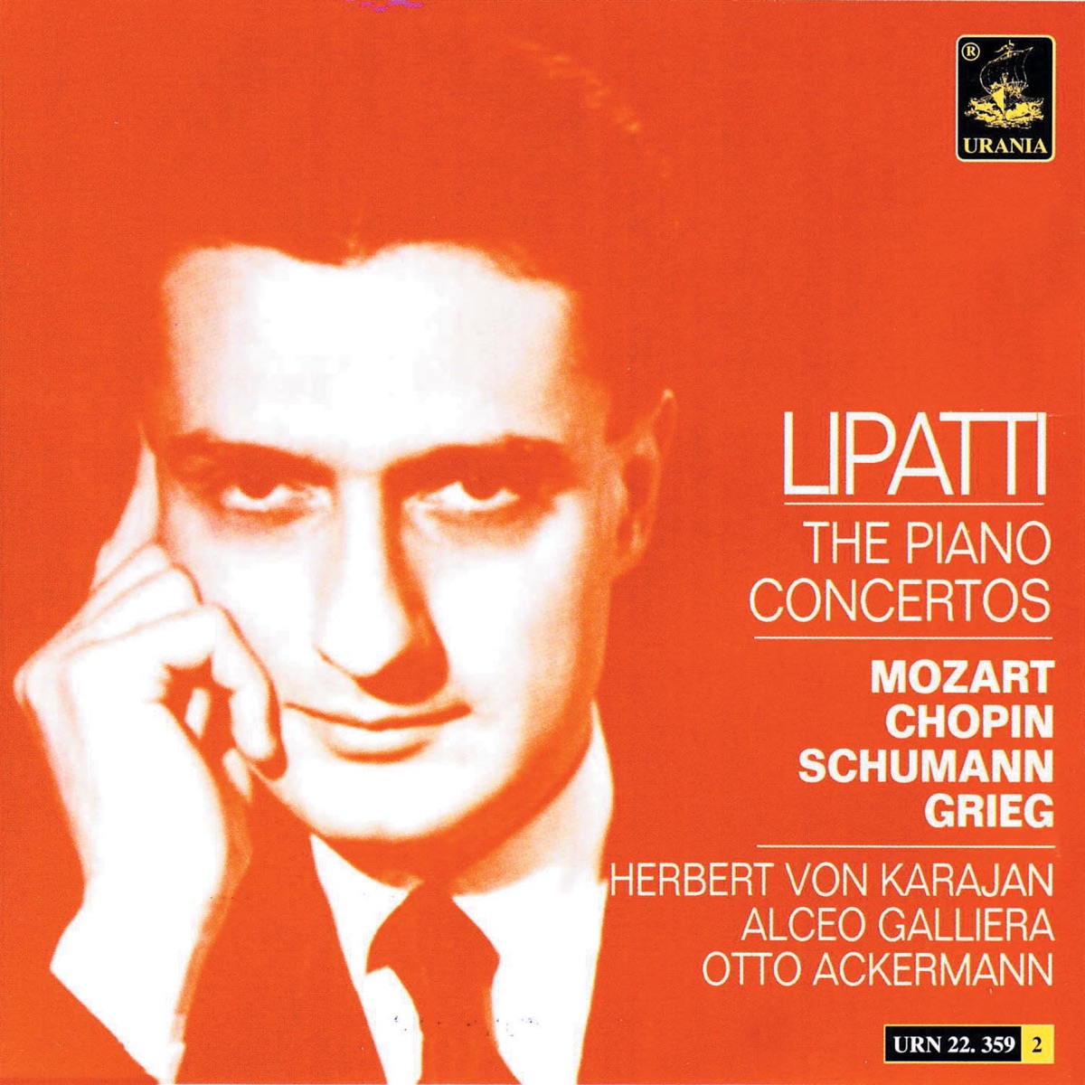 The Piano Concertos by Dinu Lipatti, Philharmonia Orchestra, Lucerne Festival Orchestra, Tonhalle-Orchester Zürich, Herbert von Karajan, Alceo Galliera & Otto Ackermann album cover