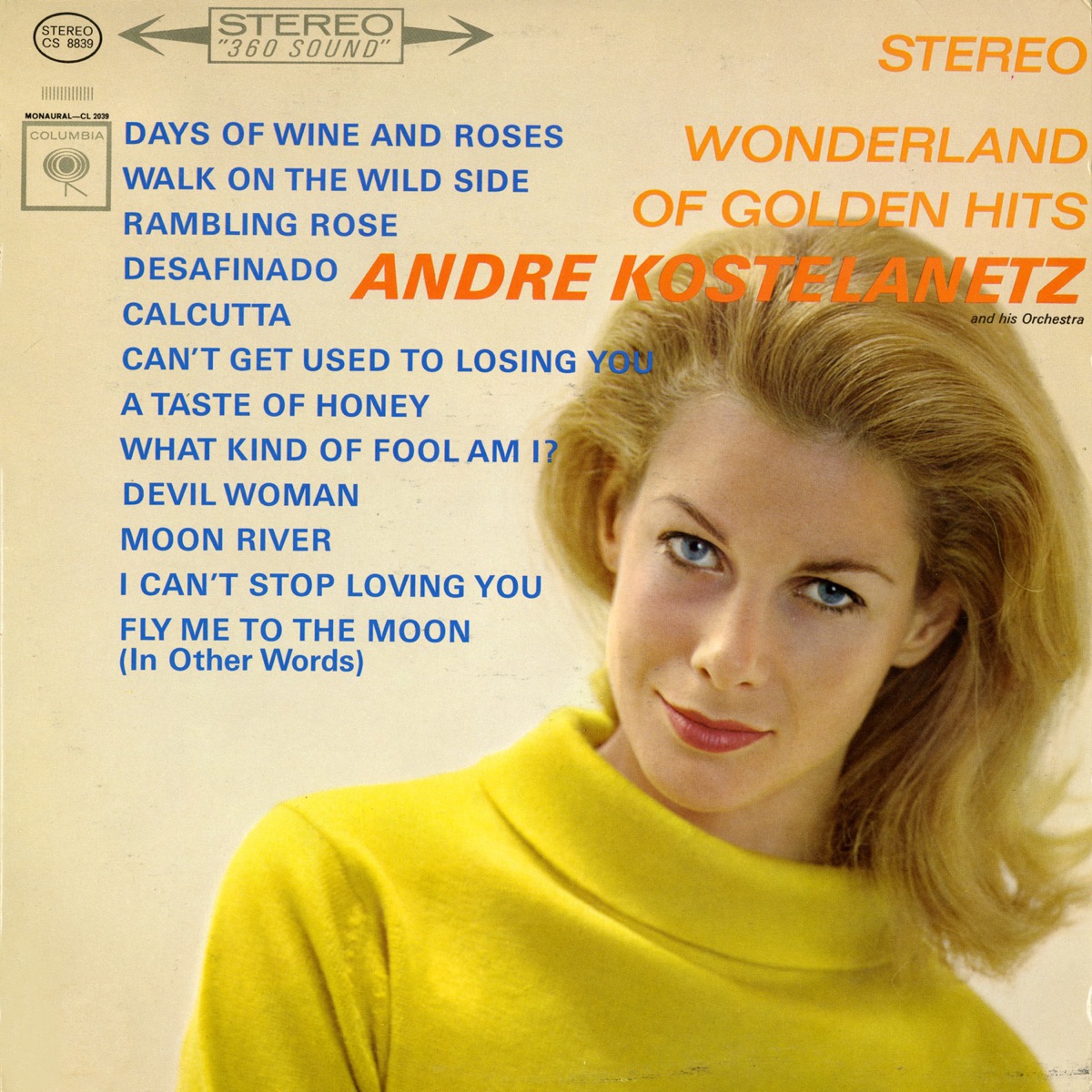 Stereo Wonderland of Golden Hits by Andre Kostelanetz and His Orchestra album cover
