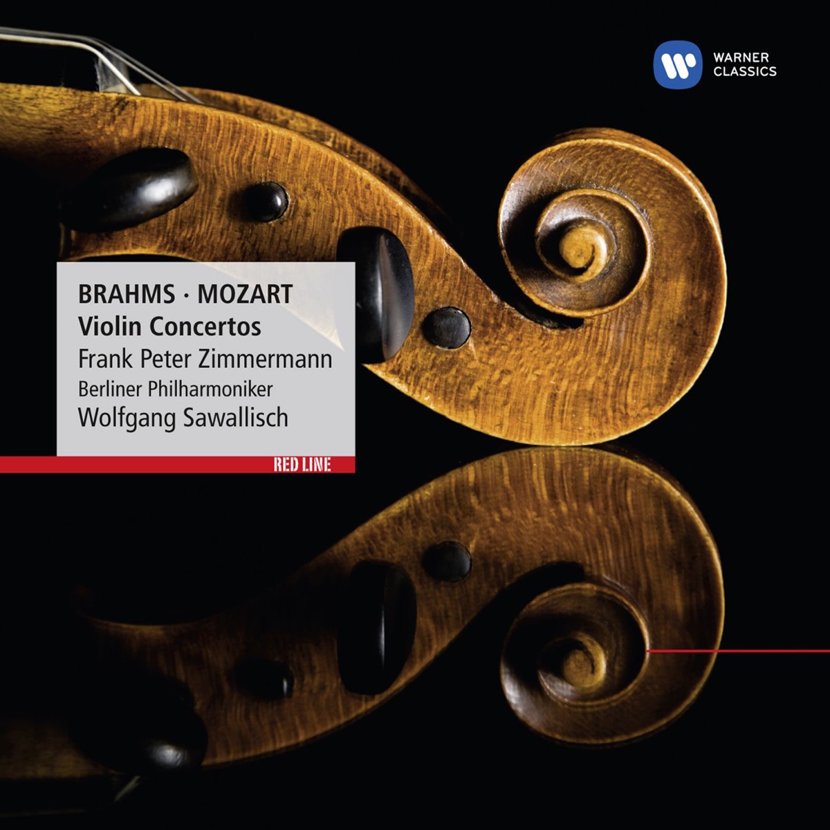 Brahms & Mozart: Violin Concertos by Wolfgang Sawallisch, Berlin Philharmonic & Frank Peter Zimmermann album cover