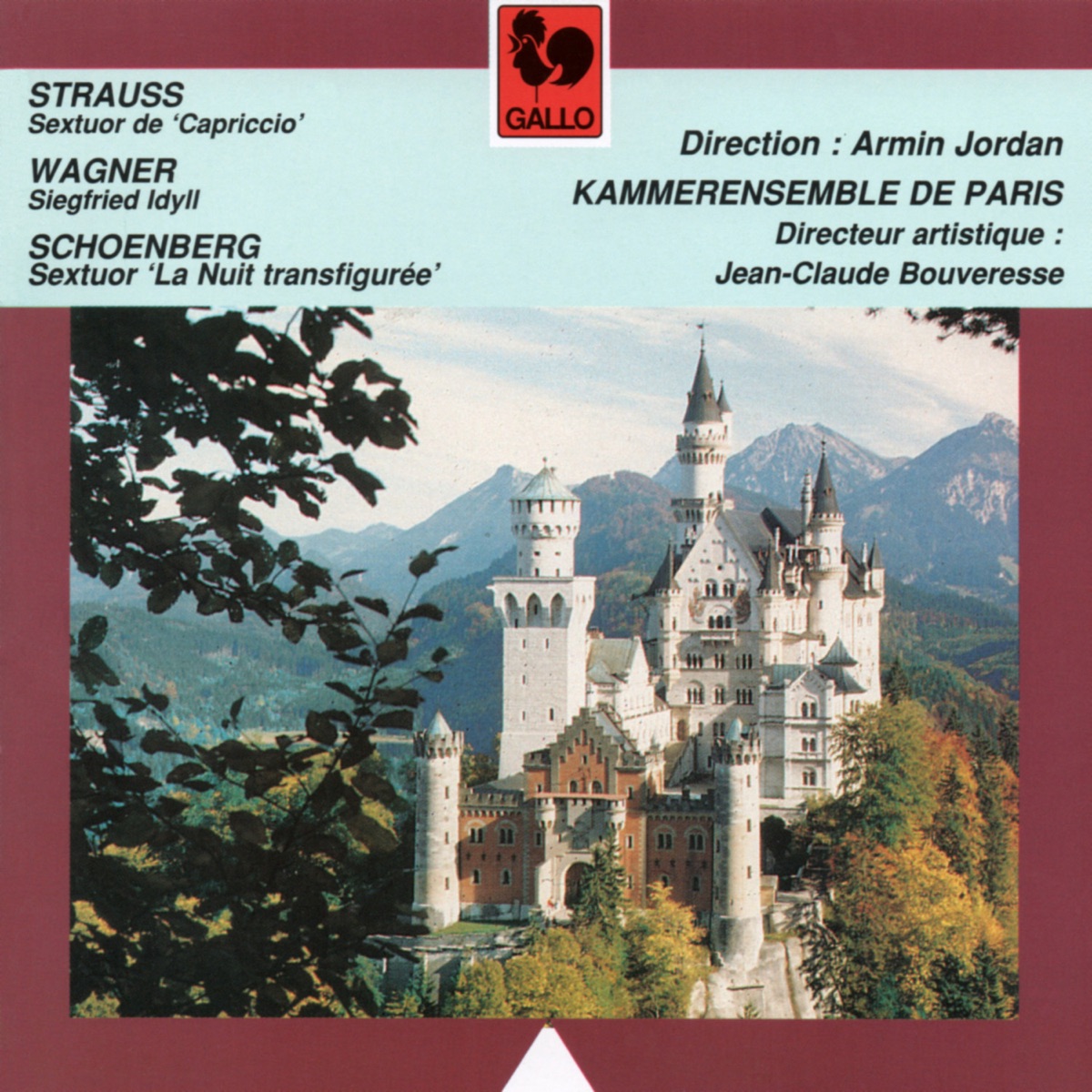 Strauss: Capriccio, Op. 85 - Wagner: Siegfried Idyll, WWV 103 - Schoenberg: Verklärte Nacht, Op. 4 by Kammerensemble de Paris & Armin Jordan album cover