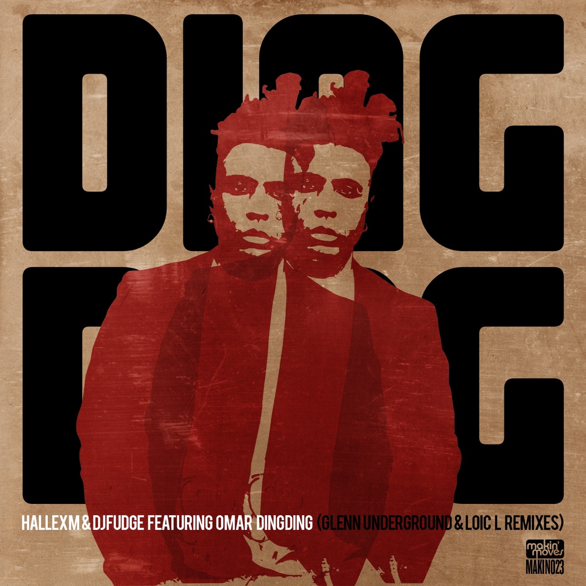 Ding Ding (Glenn Underground & Loic L Remixes) [feat. Omar] - Single by Hallex M & DJ Fudge album cover