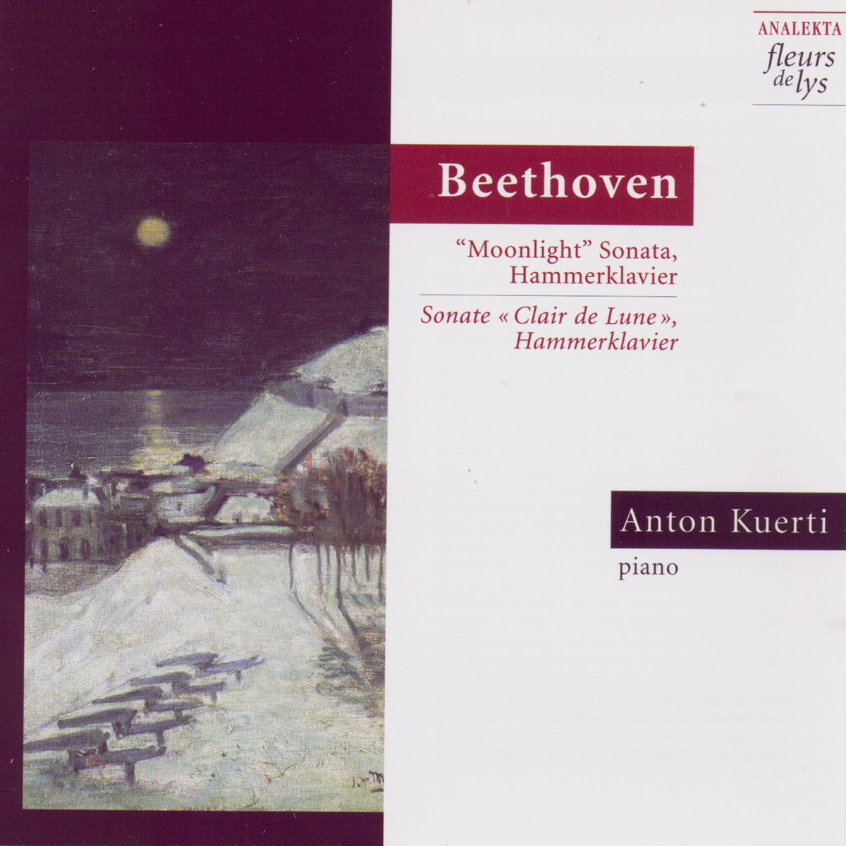 Moonlight Sonata, Hammerklavier Sonata - EP by Anton Kuerti album cover