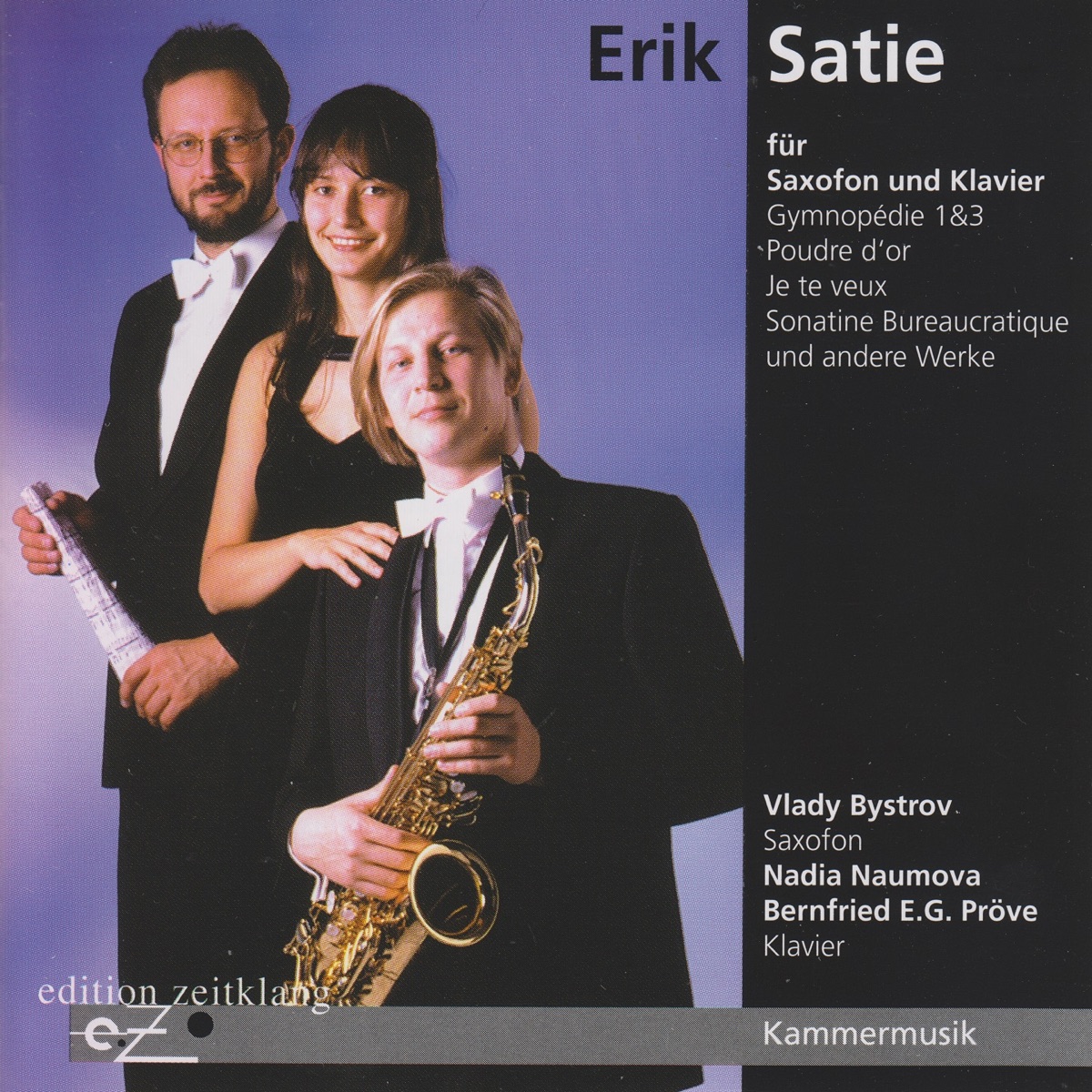 Erik Satie für Saxofon und Klavier by Vlady Bystrov, Nadia Naumova & Bernfried Prove album cover