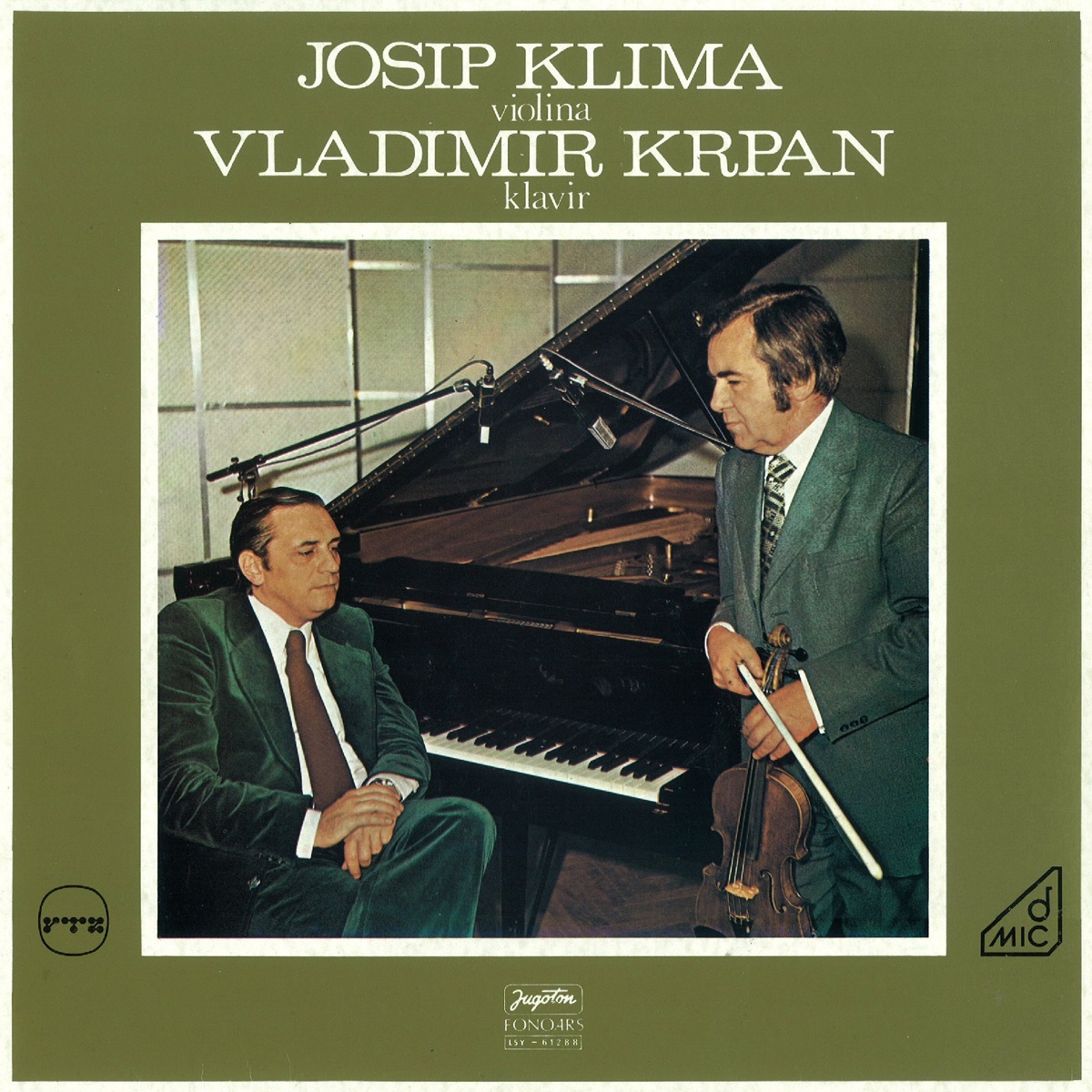 VIOLINA, KLAVIR (with Vladimir Krpan) by Josip Klima & Vladimir Krpan album cover