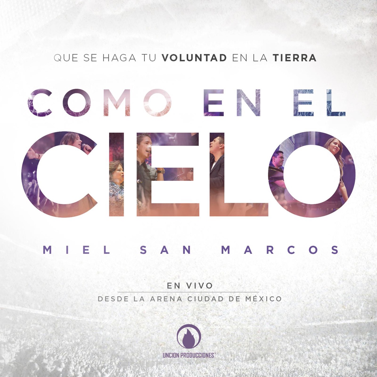 Como En El Cielo (En Vivo) by Miel San Marcos album cover