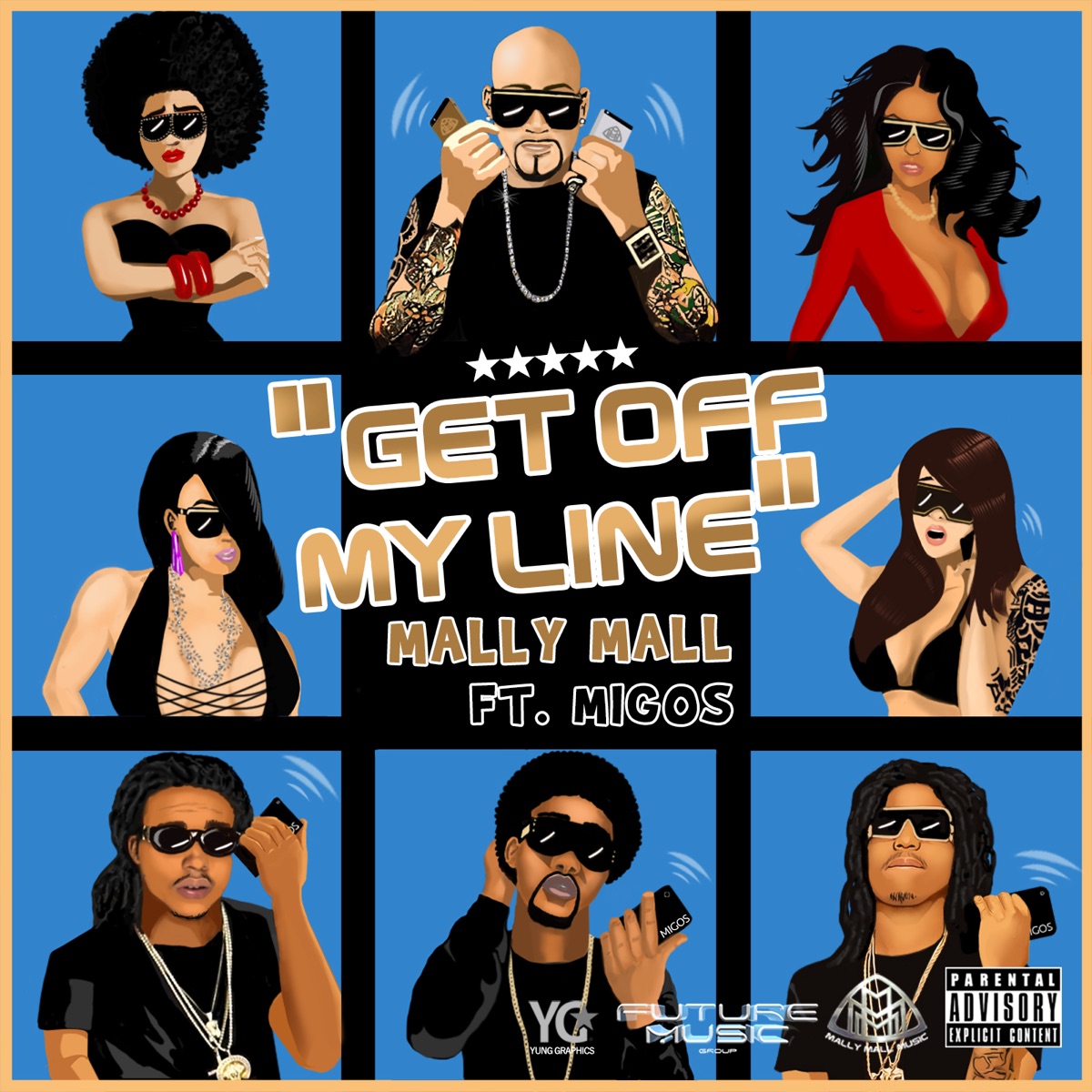 Get Off My Line (feat. Migos) - Single by Mally Mall album cover