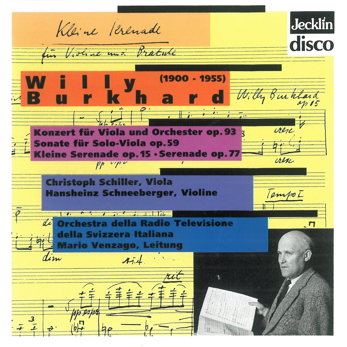 Willy Burkhard: Viola-Konzert, Op. 93, Sonate für Solo-Viola, Op. 59, Kleine Serenade, Op. 15 & Serenade, Op. 77 by Christoph Schiller, Hansheinz Schneeberger & Susanne Gärtner album cover