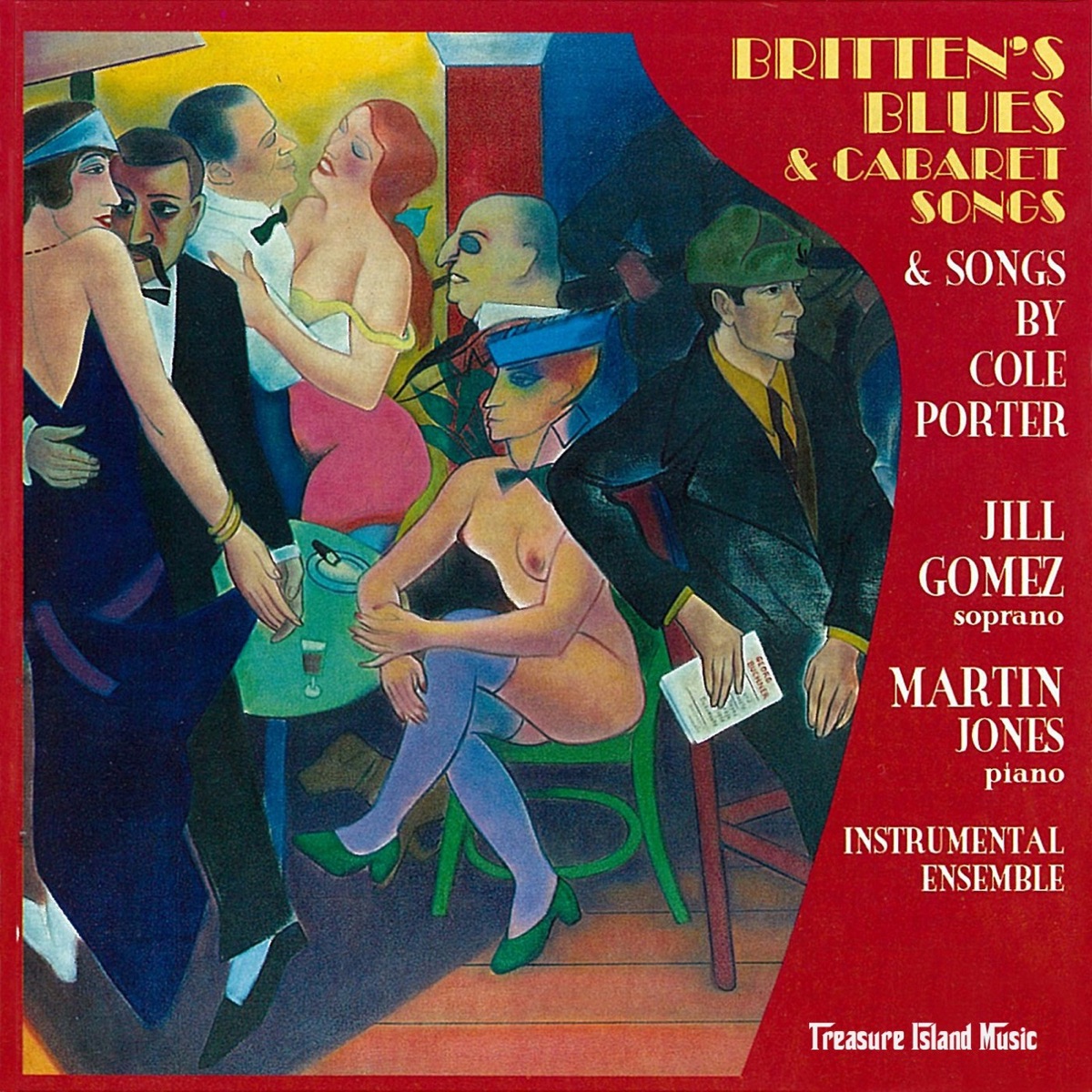 Britten´s Blues & Cabaret Songs by Martin Jones & Jill Gomez album cover