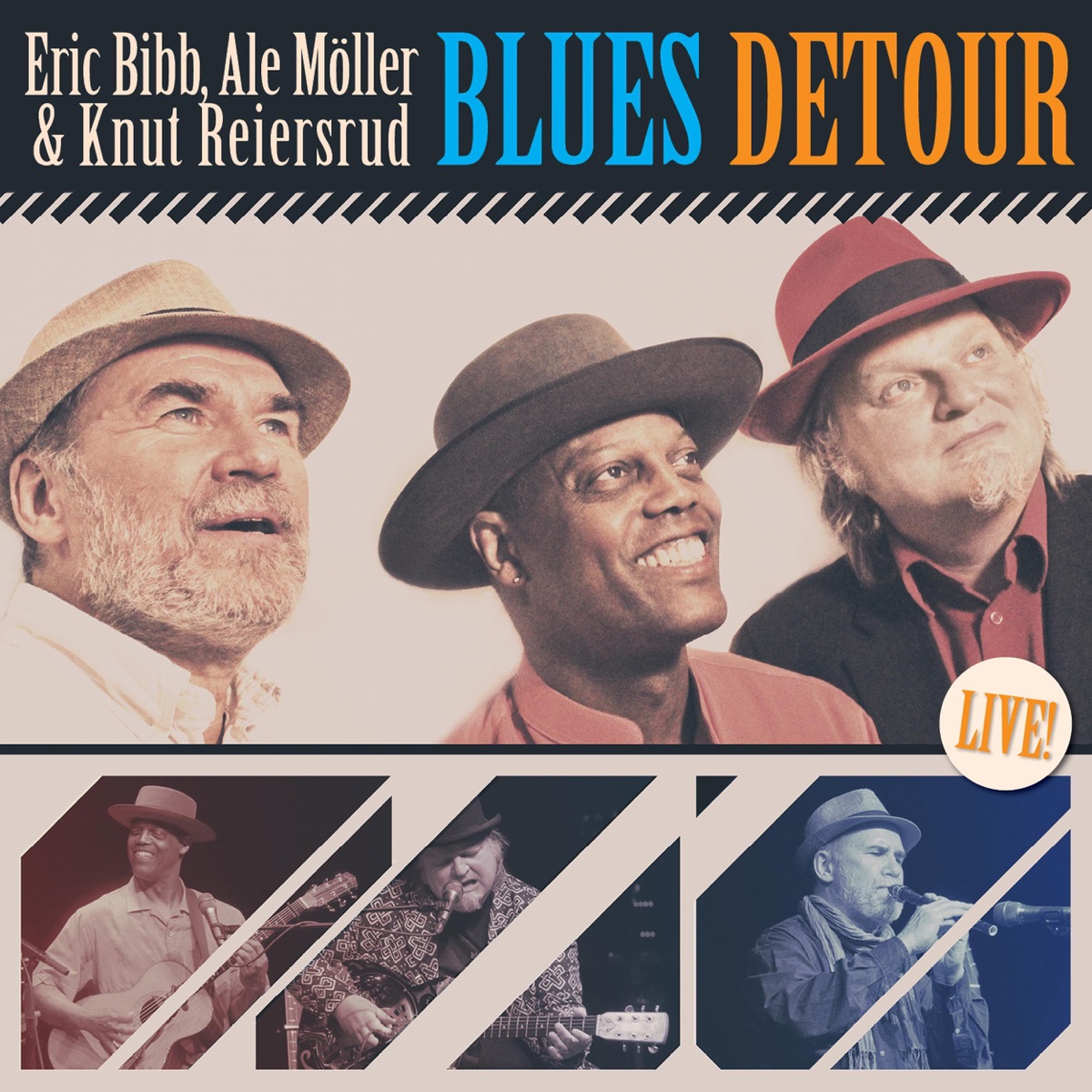 Blues Detour (Live) by Eric Bibb, Ale Möller & Knut Reiersrud album cover