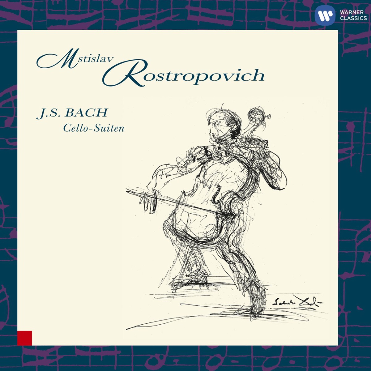 Bach: Cello Suites by Mstislav Rostropovich album cover