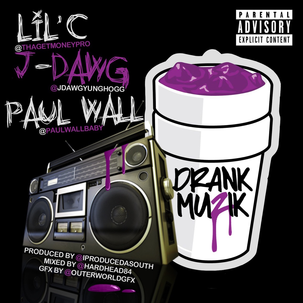 Drank Muzik (feat. Paul Wall) - Single by J-Dawg & Lil C album cover
