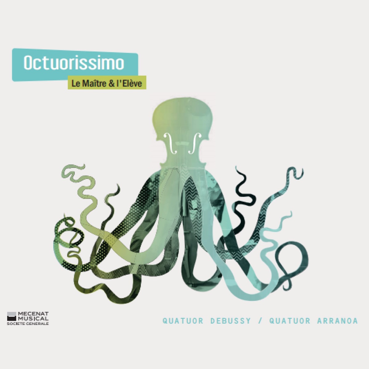 Octuorissimo by Quatuor Debussy, Quatuor Arranoa & Simon Luce album cover