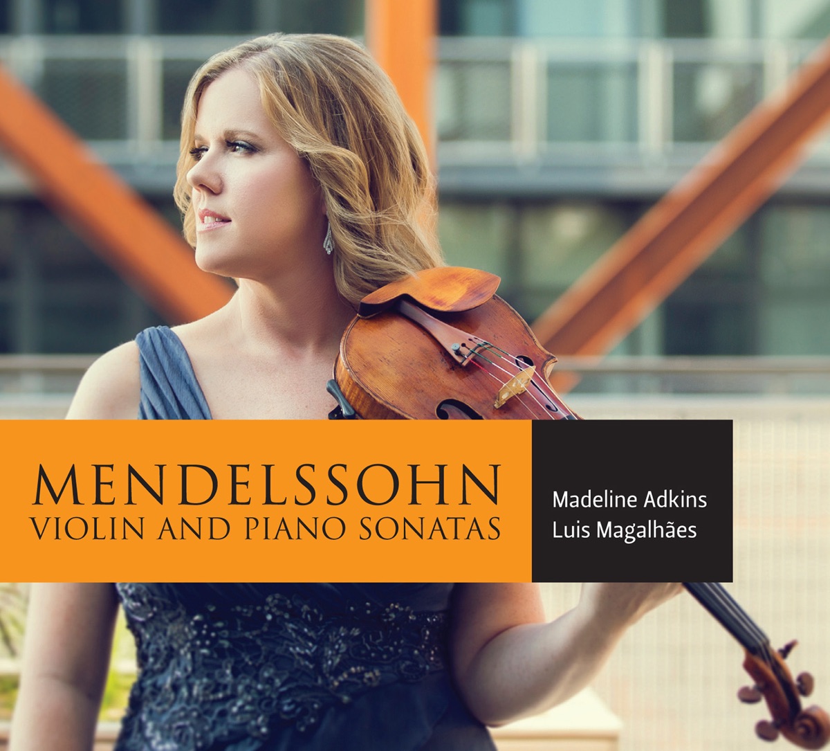 Mendelssohn: Violin Sonatas by Madeline Adkins & Luis Magalhães album cover