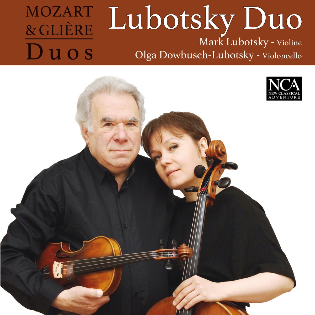 Mozart & Glière Duos by Olga Dowbusch-Lubotsky & Mark Lubotsky album cover