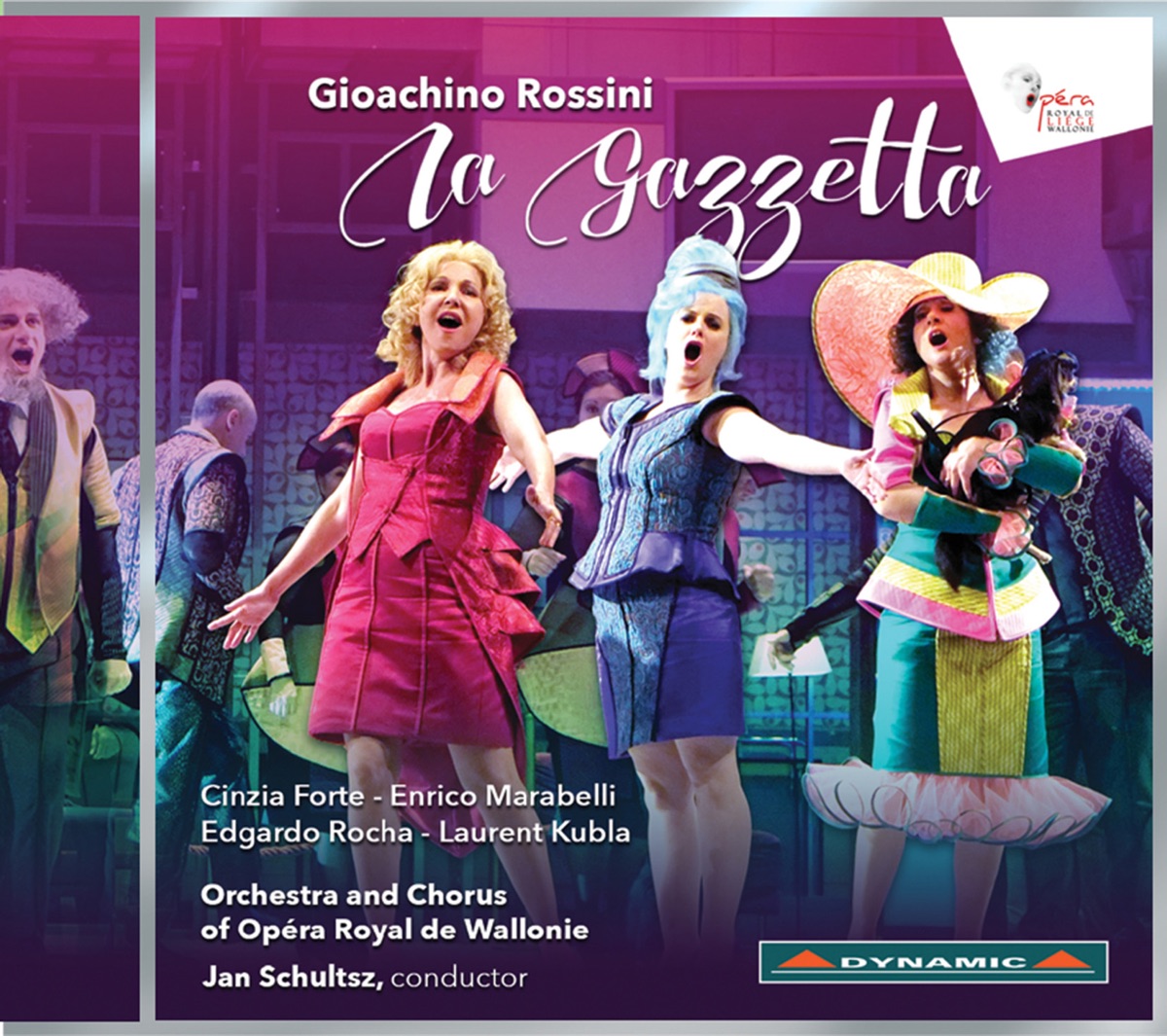 Rossini: La gazzetta by Cinzia Forte, Enrico Maria Marabelli, Orchestre de l'Opéra Royal de Wallonie & Jan Schultsz album cover