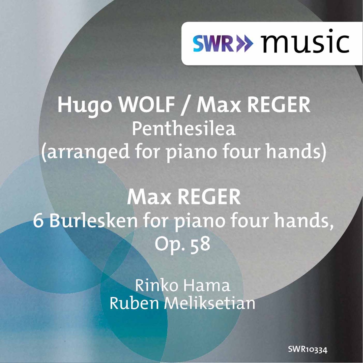 Wolf & Reger: Works for Piano 4 Hands by Rinko Hama & Ruben Meliksetian album cover