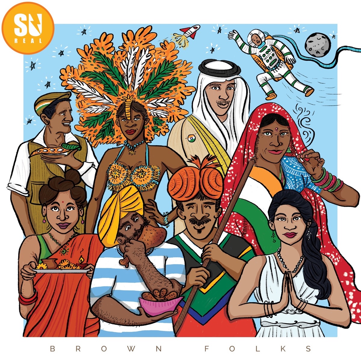 Brown Folks - EP by Su Real album cover