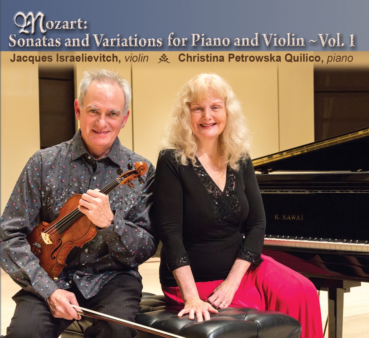 Mozart: Sonatas & Variations for Piano & Violin, Vol. 1 by Jacques Israelievitch & Christina Petrowska-Quilico album cover