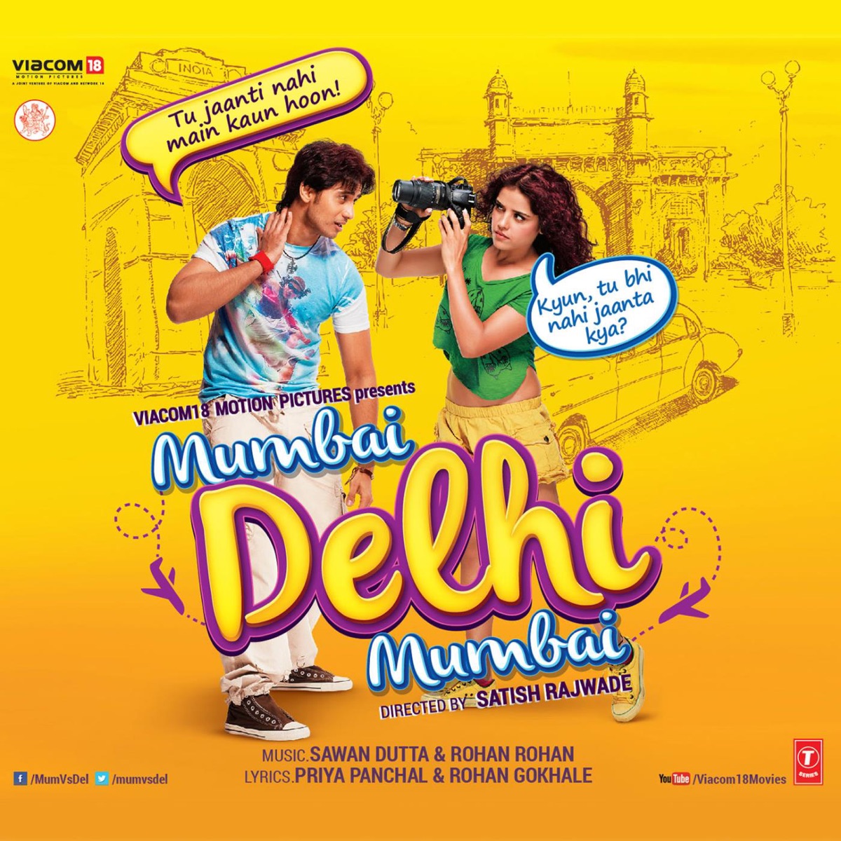 Mumbai Delhi Mumbai (Original Motion Picture Soundtrack) by Sawan Dutta & Rohan Rohan album cover