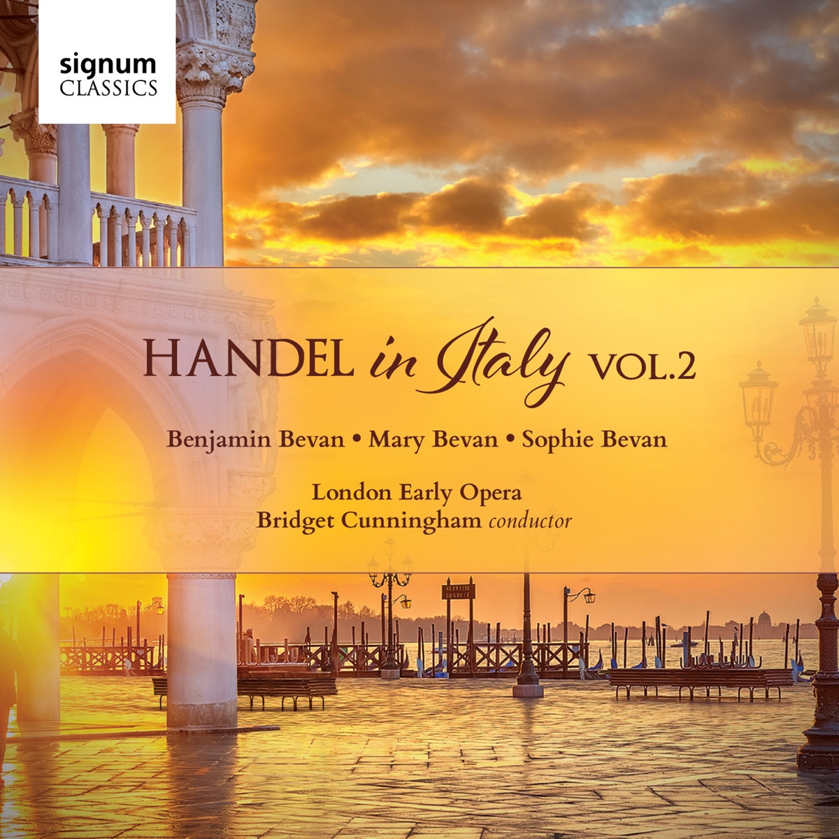 Handel in Italy, Vol. 2 by London Early Opera & Bridget Cunningham album cover
