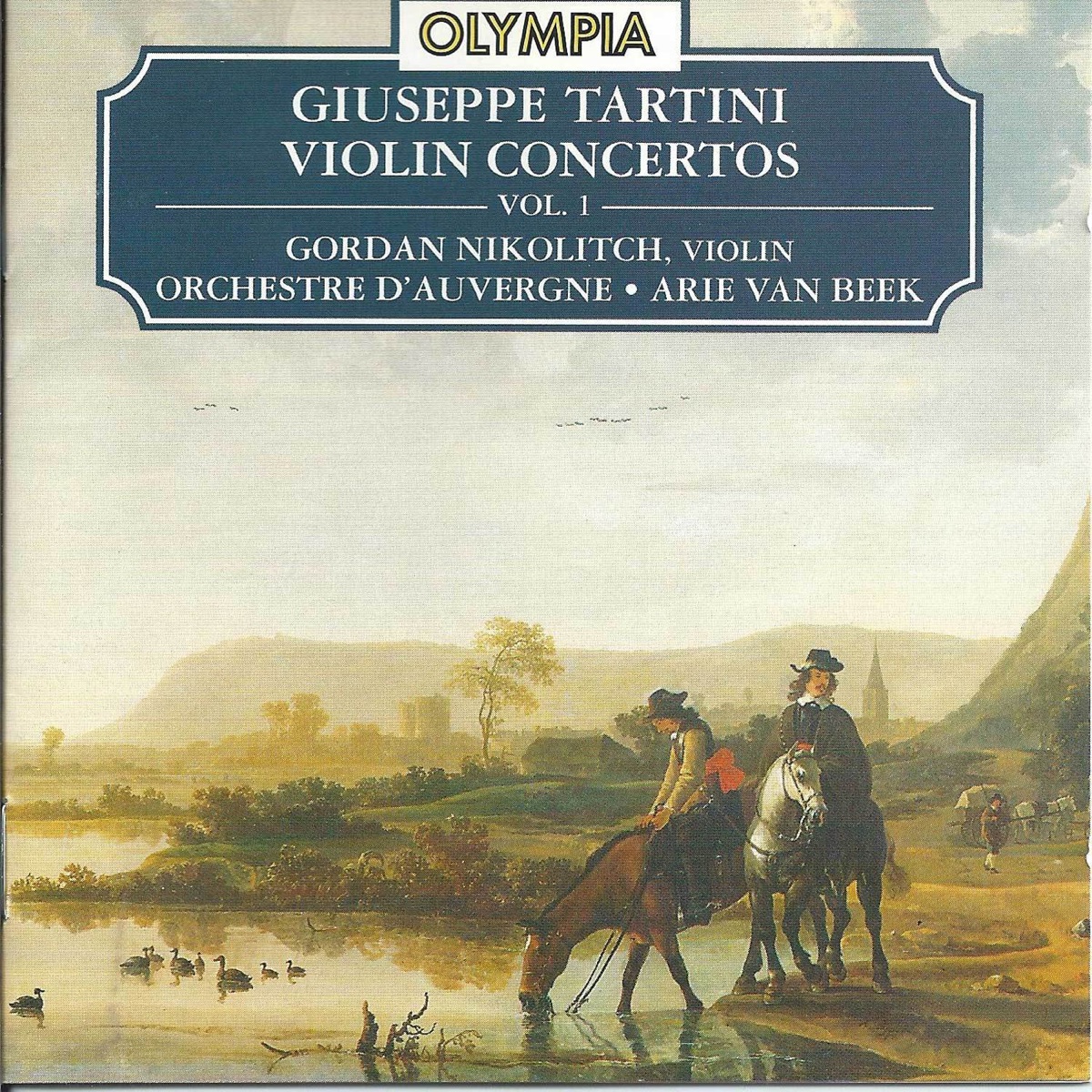 Giuseppe Tartini: Violin Concertos, Vol.1 by Orchestre d'Auvergne & Arie Van Beek album cover