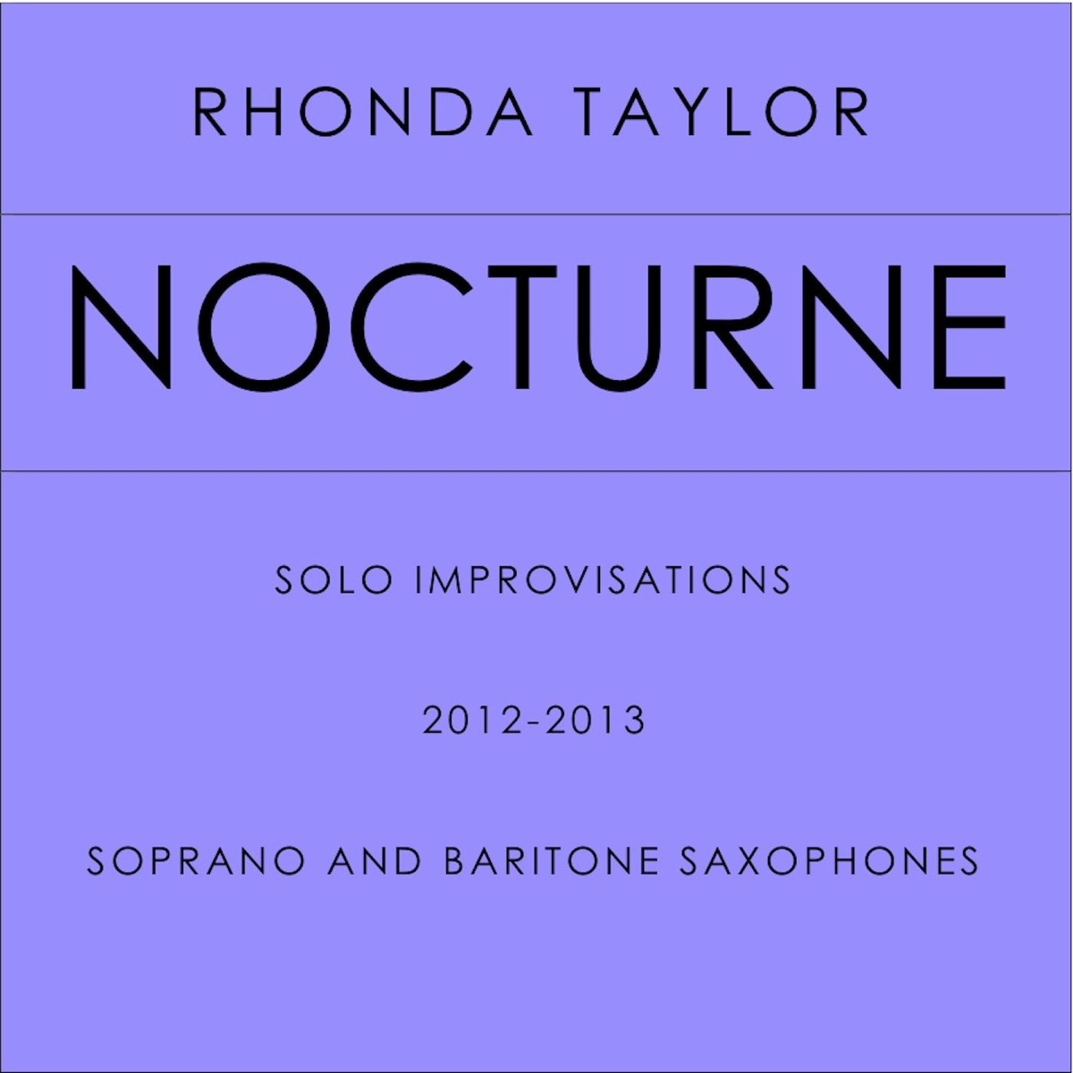 Nocturne by Rhonda Taylor album cover