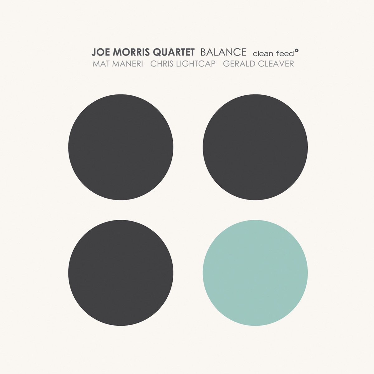 Balance (feat. Mat Maneri, Chris Lightcap & Gerald Cleaver) by Joe Morris Quartet album cover