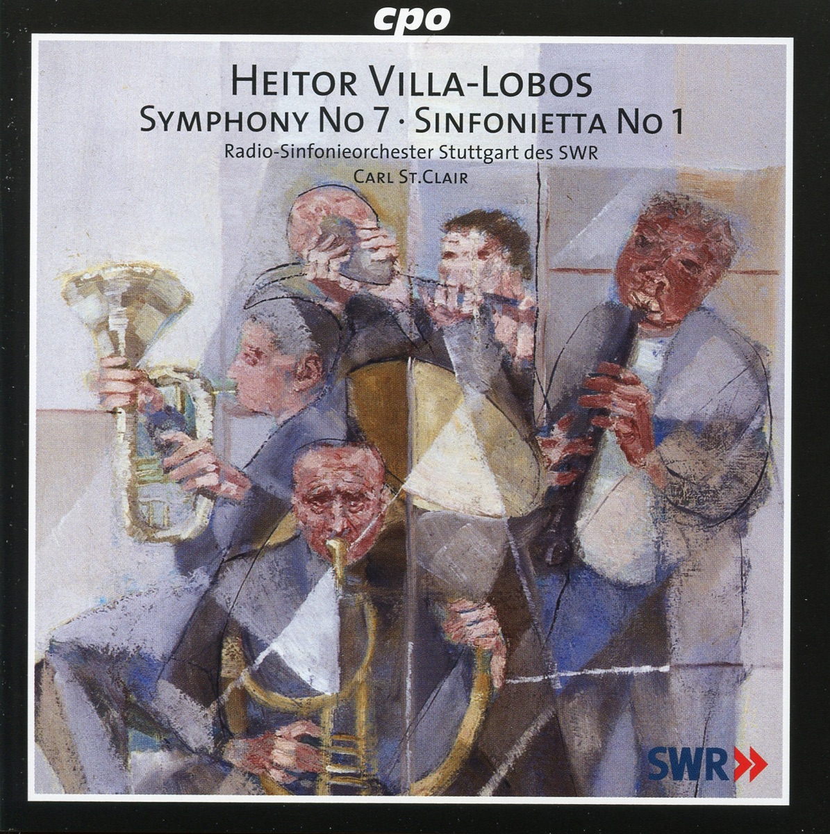 Villa-Lobos: Symphony No. 7 & Sinfonietta No. 1 by Carl St. Clair & South West German Radio Symphony Orchestra album cover