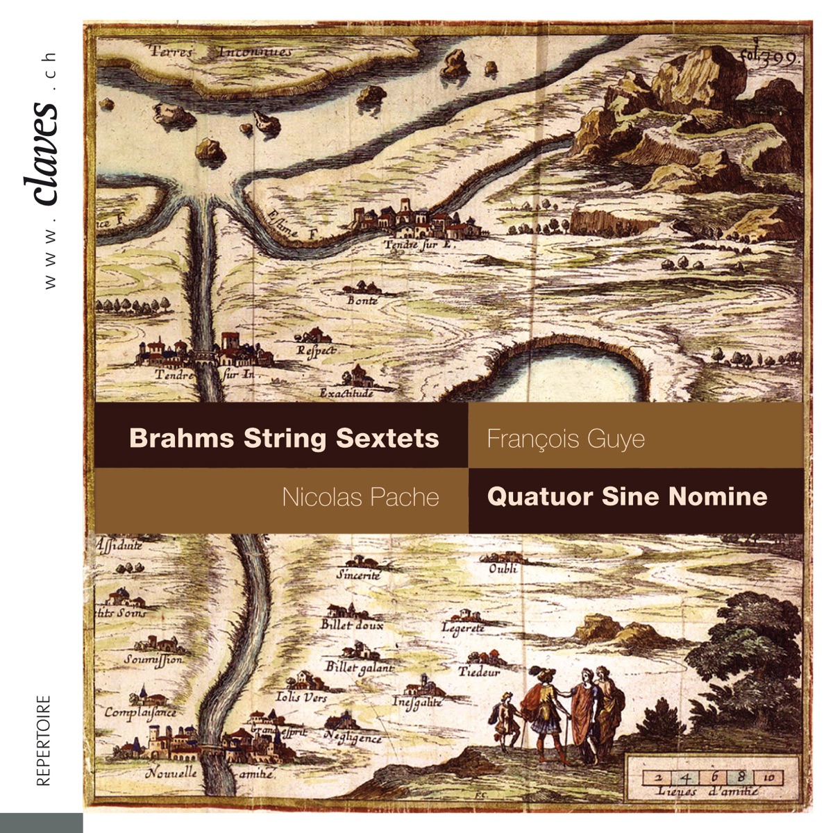 Brahms: String Sextets by Quatuor Sine Nomine, Nicolas Pache & François Guye album cover