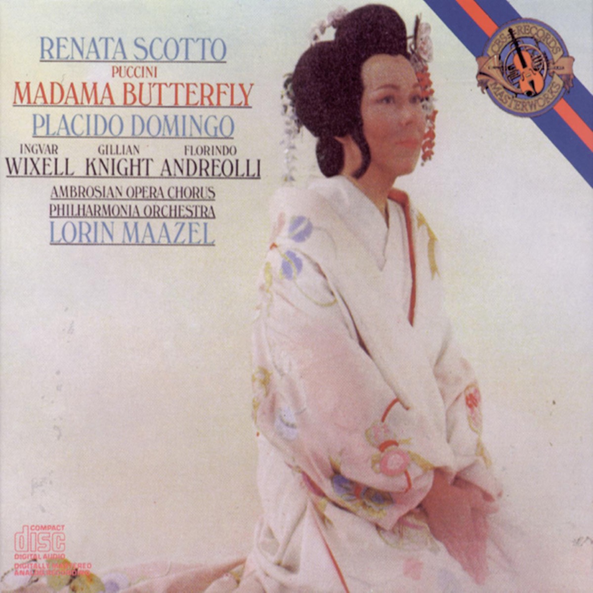 Puccini: Madama Butterfly by Lorin Maazel, Renata Scotto, Plácido Domingo, Ingvar Wixell & Philharmonia Orchestra album cover