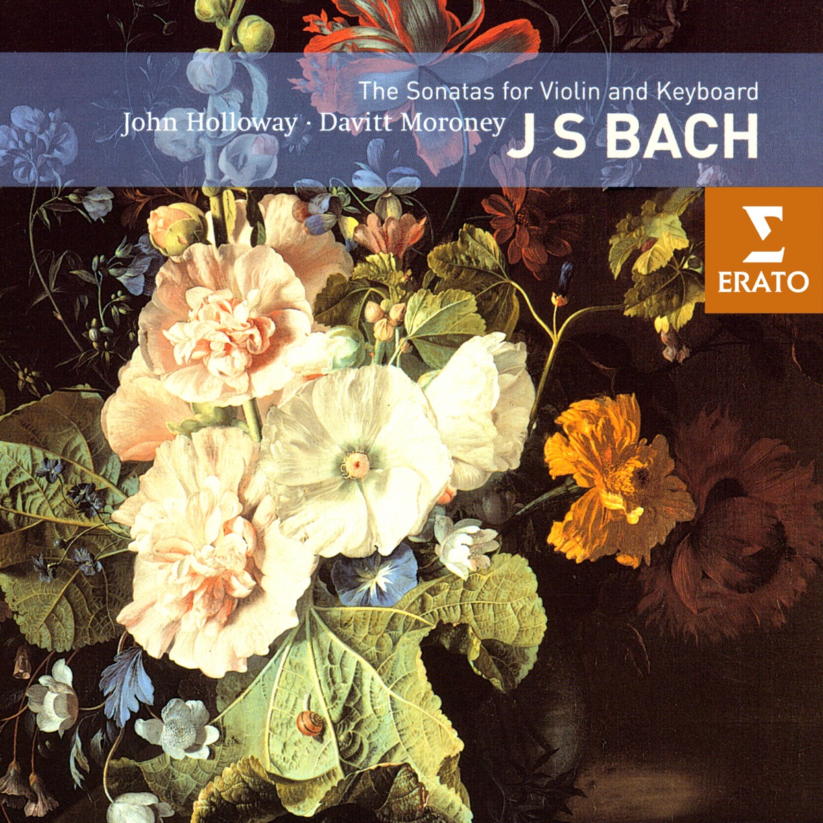 Bach - Sonatas for Violin & Keyboard by Davitt Moroney, John Holloway & Susan Sheppard album cover