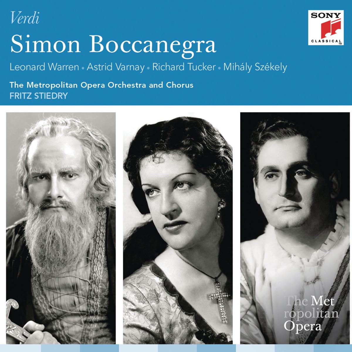 Verdi: Simon Boccanegra by Astrid Varnay, Leonard Warren, The Metropolitan Opera Orchestra & Fritz Stiedry album cover